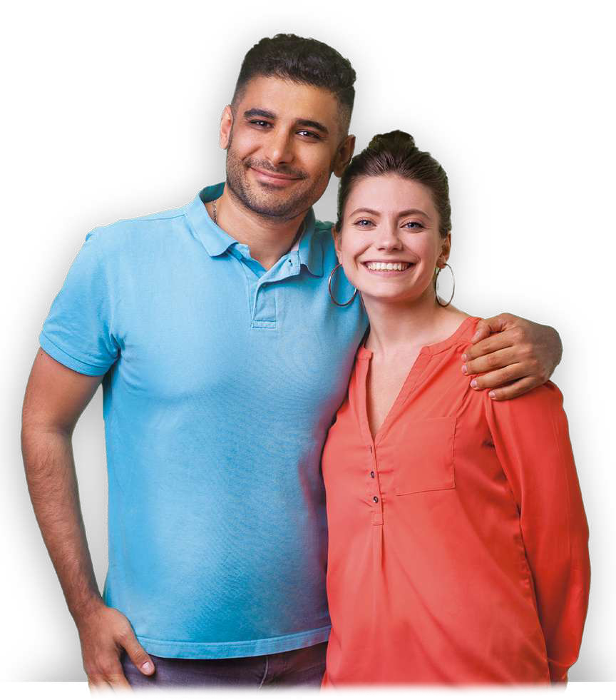 Família realizando o sonho da casa própria