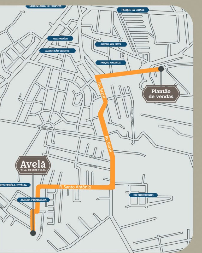 Mapa de localização do Avelã em Itupeva