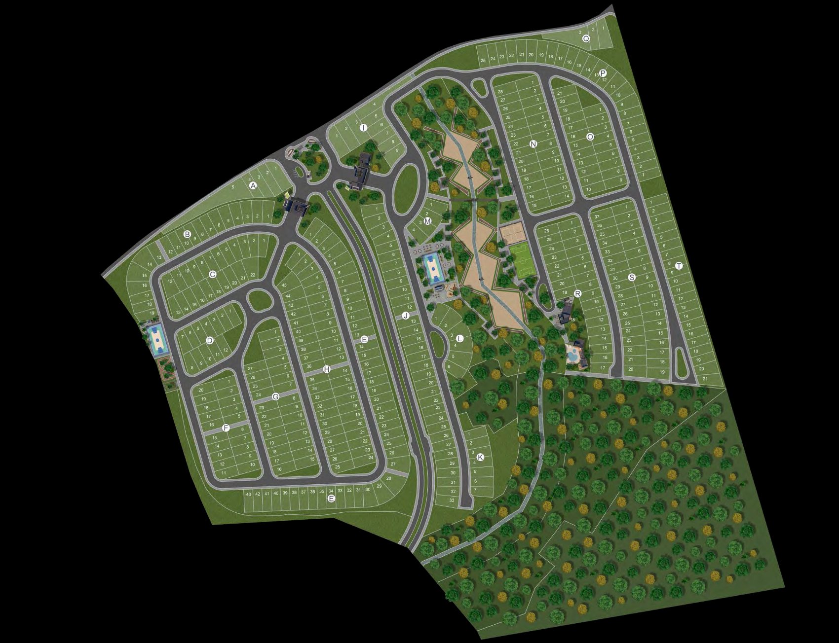 Mapa de implantação do Gran Ville Santo Angelo