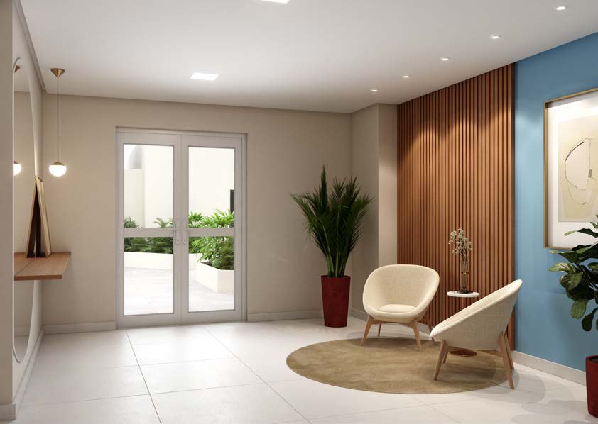 Hall de entrada do Maitá Residencial