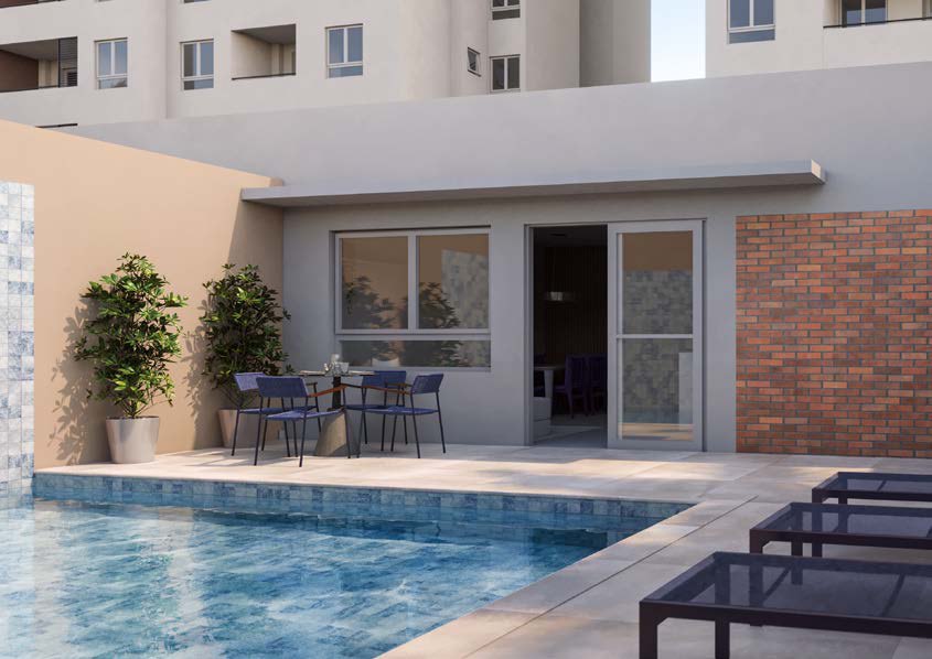 Espaço gourmet com piscina privativa